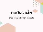 Hướng dẫn đưa file audio lên website