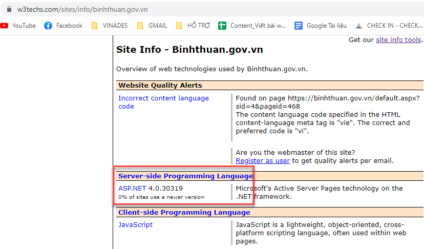 Đánh giá Cổng thông tin Sở giáo dục Bình Thuận (mã nguồn)